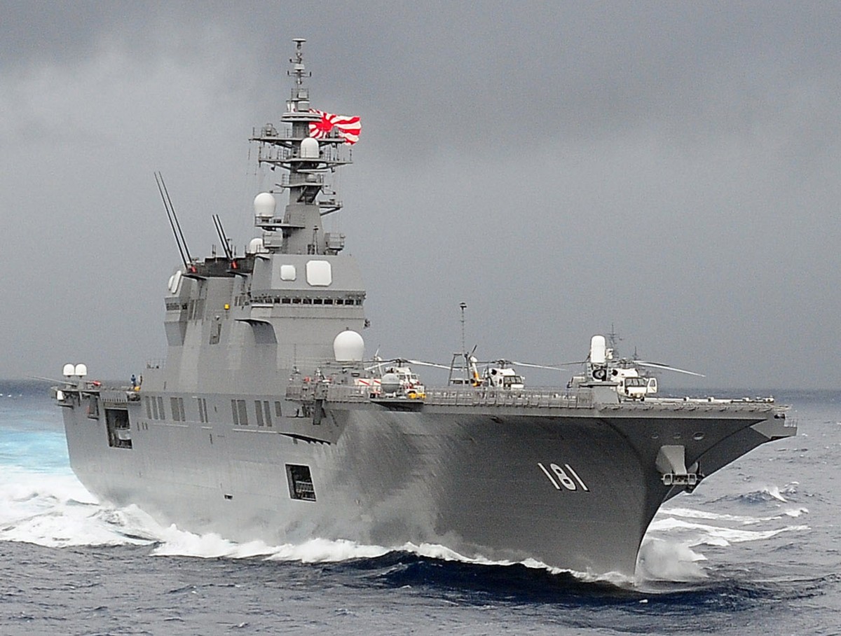 Nhật sắp triển khai chiến hạm uy lực nhất tại Biển Đông Tàu sân bay Izumo của hải quân Nhật Bản