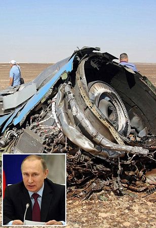Báo Anh bày trò: Putin đặt bom giết 224 người Nga để lấy cớ đánh IS?