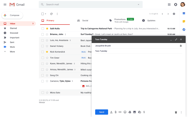 Google cải tiến Gmail với tính năng soạn thảo thư siêu tốc - ảnh 1